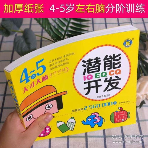 4 5歲天才大腦潛能開發(fā)IQEQCQ訓練書 全新升級版 全腦思維游戲書 兒童左右腦全腦開發(fā)數(shù)學啟蒙早教書 幼兒園小班圖書3 6歲寶寶書籍